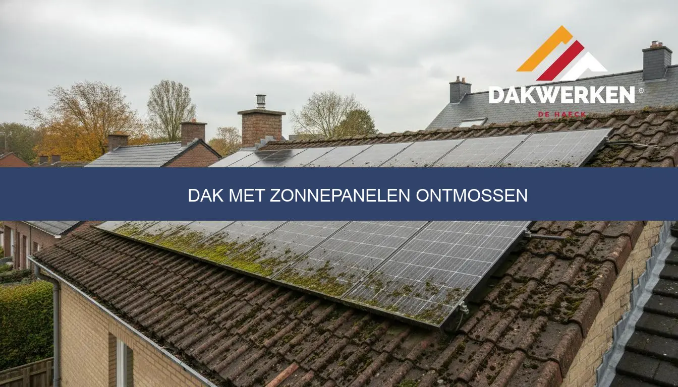 Dak met zonnepanelen ontmossen prijs en info