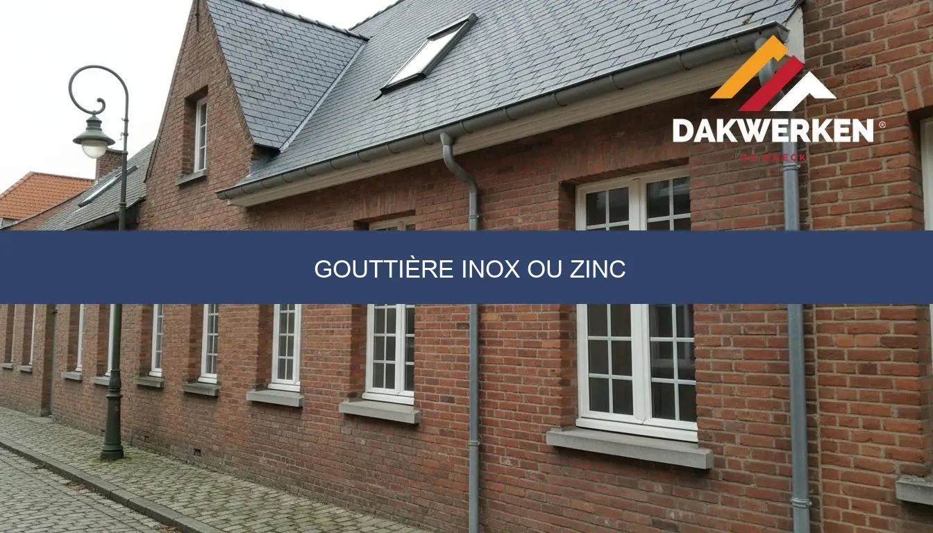 Gouttière inox ou zinc : prix, différences et conseils