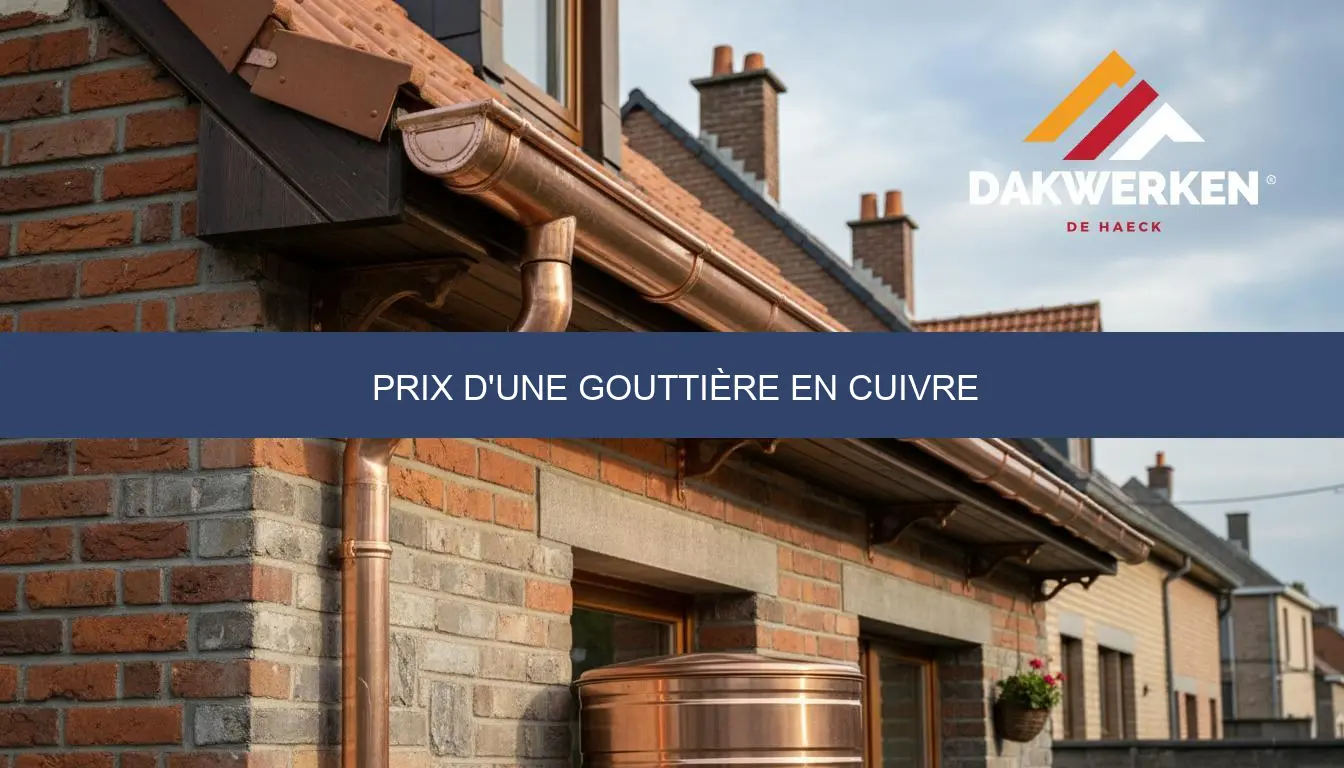 Prix d'une gouttière en cuivre: tarif et devis 2026