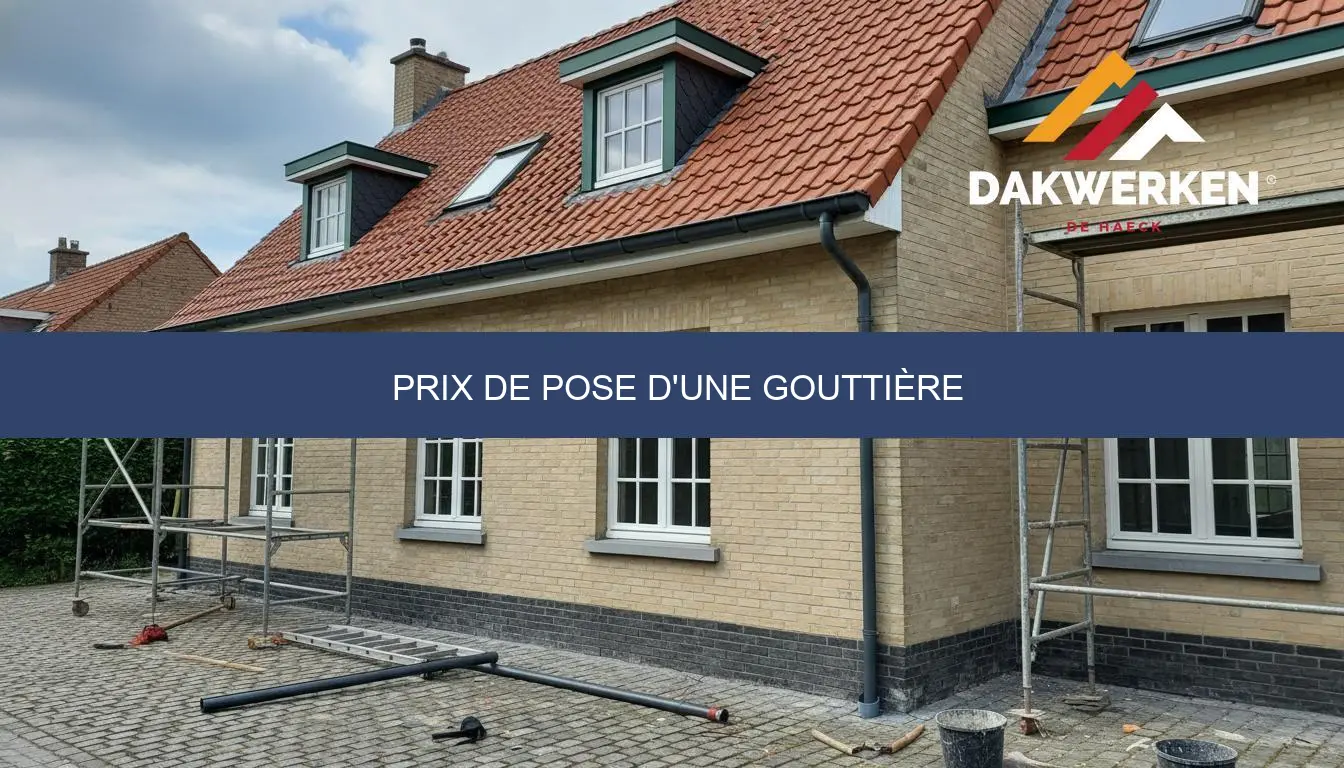 Prix de pose d'une gouttière: tarifs et conseils